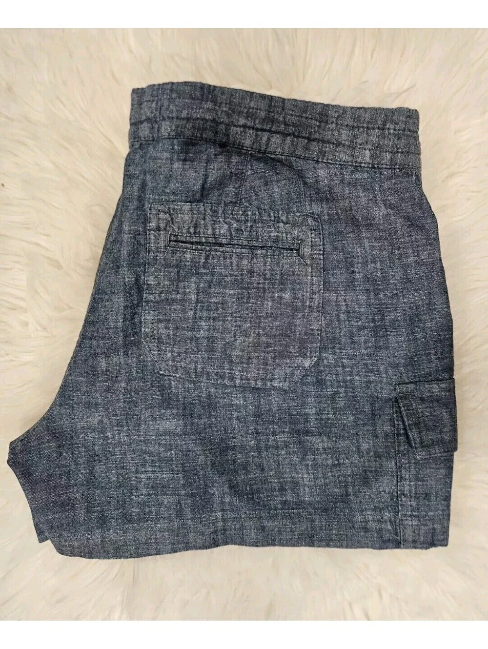 Banana Republic Size 10 Chambray Denim Short Shorts